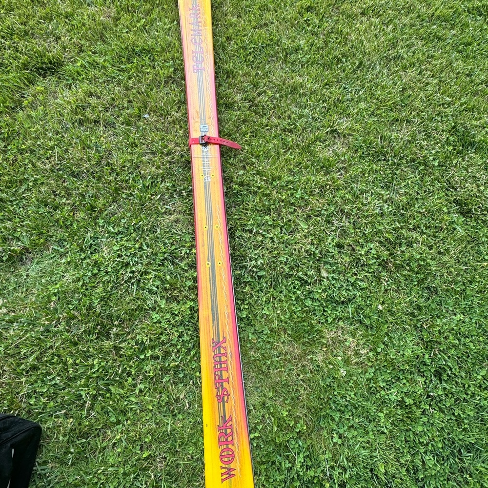 Yellow and Red Water Ski